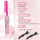 Deluxe Electric Hair Straightener and Curling Comb for Natural Hair and Wigs, 450&deg;F Heat Pressing Comb with Anti-Scald Case (Pink)
