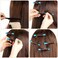 108 Pieces Hair Perm Rods Set, 3 Sizes Cold Wave Rods Hair Rollers Heatless Perming Rods Set with Pintail Comb or Long &amp; Short Hair DIY Different Hairdressing Styling Tool