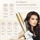 Rotating Curling Iron 28mm/1.1 inch Professional Automatic Wave Hair Curling Wand Fast Heating Hair Curlers for Long/Middle/Short All Hair (White)
