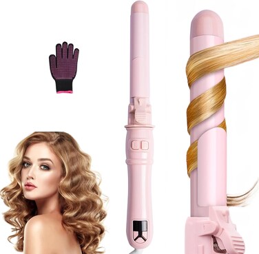 Rotating Curling Iron 28mm/1.1 inch Professional Automatic Wave Hair Curling Wand Fast Heating Hair Curlers for Long/Middle/Short All Hair