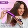 DORISILK 500 Degree High Temp Professional Hair Straightener，15s Fast Heating Ceramic Flat Iron ，2 in 1 Hair Straightener and Curler，Plasma Flat Iron Get Frizz-Free ，Dual Voltage for Travel Purlpe