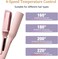 32mm (1.25") Wave Curling Iron, Hair Curling Iron with Anti-Scald Hair Crimper, Fast Heating Curling Wand for Women, 4 Temp Settings, Crimper Hair Iron for Wide Deep Waves (Pink)