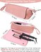 Hair Tools Travel Bag with Heat Resistant Mat, Travel Essentials for Women, Portable Storage Organizer Bag for Hot Tools Straightener Hair Dryer Volumizer Styler Curling Iron Flat Irons(Pink)