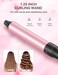 LANDOT Hair Curling Wand Iron 1-1/4Inch: Clip Free Hair Curler - Professional Detachable Curling Wand for Relaxed Curls &amp; Beach Waves - Includes Heat Resistant Silicone Mat &amp; Glove