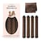 Heatless Curls Overnight Rods No Heat Hair Curlers to Sleep Jumbo Foam Large Hair Rollers for Long Short Hair Heatless Curling Rod Set Styling Tools with Satin Hair Wrap for Sleeping Brown