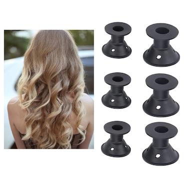 Magic Hair Rollers, 20pcs Mushroom Shaped Silicone Hair Curler Set, Gentle on Hair, Household Women Girls Hair Styling Tool for All Hair Lengths Black