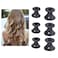 Magic Hair Rollers, 20pcs Mushroom Shaped Silicone Hair Curler Set, Gentle on Hair, Household Women Girls Hair Styling Tool for All Hair Lengths Black