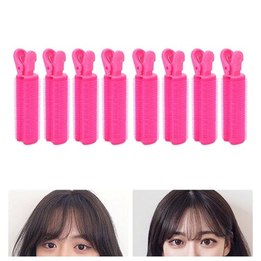 8pcs Hair Curlers Rollers, Hair Root Clip Fluffy Lazy Instant Bang Heatless Curler Adhesive Hair Volumizing Curler Roller Clip Styling Hair Styling Hair Volume Curler hair roller