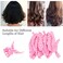 Hair Curlers for Short Hair, No Heat Hair Rollers Spiral Curlers, 20pcs Hair Curler Rollers Flexible Soft Sponge DIY Night Sleep Hair Styling Tools, DIY Hairstyle Tools for Women