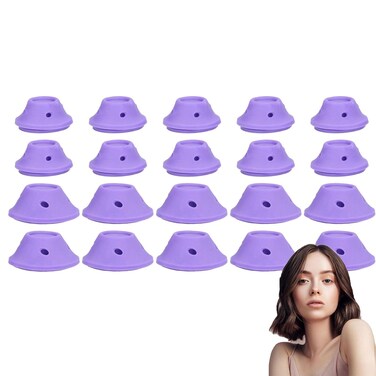 Hair Curlers to Sleep in, 20pcs Heatless Hair Curler, Heatless Curlers, Hair Curlers No Heat Hair Rollers Heatless Self Grip Roller Hair Dressing Curlers Hair Mushroom Shaped Hair Curlers Set