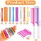 60 Pcs Perming Rods Set - 8 Sizes Cold Wave Rollers with Rat Tail Combs, Clips for Long and Short Natural Hair Styling, Hairdressing Kit