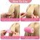Waydress 6 Pcs Double Layer Bangs Hair Curlers Self Grip Hair Rollers Styling Tools with Rat Tail Comb, 3 Sizes