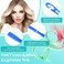 Yilloog 4 Pcs Hair Curlers - Spiral Curls Hook Set (13.8 Inch &amp; 22 Inch) for Heatless Long Wave Styling (Blue, Rose Red)