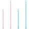 Yilloog 4 Pcs Spiral Hair Curlers for Long Wave Styling - Heatless Hook Curls in 13.8 and 22 Inch Lengths (Light Blue, Pink)