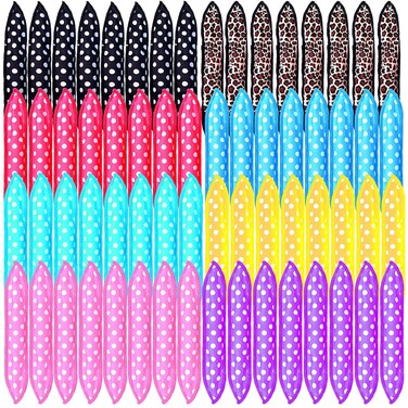 Giegxin 64 Pcs sponge rollers Heatless Soft hair curlers to sleep in Overnight Pillow Sponge Rollers for Flexible Hair Curling Supplies, Polka Dot, Leopard