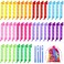 Yilloog 40 Pieces Hair Curlers Kit Heatless Spiral Curlers Tools with 2 Styling Hooks and 1 Storage Bag Multicolor Magic Curls Rollers for Women Long Medium Short Hair Classic Style