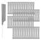 60 Pieces Hair Perm Pods Plastic Perming Rods Cold Wave Rods Curlers Hair Rollers with 1 Pieces Steel Pintail for Hairdressing Styling(Grey, 1.5 Cm/0.59 Inch)