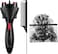 Automatic Hair Braider with 800 Mini Rubber Bands, Tail Comb &amp; Electronic Braiding Machine - Roller Styling Tool for Tangling (Black)