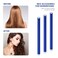 Syhood 30 Pcs 7'' Flexible Curling Rods Twist Foam Hair Rollers Soft Foam No Heat Hair Rods Rollers and 1 Steel Pintail Comb Rat Tail Comb for Women Long Short Hair(Navy Blue,7 x 0.3 Inch)