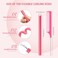 30 Pieces Flexible Curling Rods Twist Foam Hair Rollers Soft Foam No Heat Hair Rods Rollers and 1 Steel Pintail Comb Rat Tail Comb for Women Long and Short Hair(7 x 0.3 Inch,Pink)