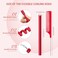 30 Pieces Flexible Curling Rods Twist Foam Hair Rollers Soft Foam No Heat Hair Rods Rollers and 1 Steel Pintail Comb Rat Tail Comb for Women Long and Short Hair(7 x 0.39 Inch,Red)
