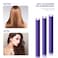 30 Pieces Flexible Curling Rods Twist Foam Hair Rollers Soft Foam No Heat Hair Rods Rollers and 1 Steel Pintail Comb Rat Tail Comb for Women Long and Short Hair(7 x 0.8 Inch,Purple)