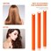 Syhood 30 Pcs Flexible Curling Rods 9.45 Twist Foam Rollers Soft Foam No Heat Hair Rods Rollers and 1 Steel Pintail Comb Rat Tail Comb for Women Long Short Hair(Orange,9.45 x 0.71 Inch)