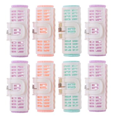 FOMIYES 8pcs Hair Curlers Spiral Perm Rods Kit for DIY Curls Styling Tool Volume Hair