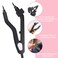 Profession Fusion Hair Extensions Tool Melting Heat Iron Hair Connector with Heat Shield Guards Wand for Keratin Bonding Tool for C/U/I/Flat Tip US Plug Temperature Adjustable