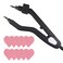 Profession Fusion Hair Extensions Tool Melting Heat Iron Hair Connector with Heat Shield Guards Wand for Keratin Bonding Tool for C/U/I/Flat Tip US Plug Temperature Adjustable