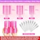 Cludoo Jumbo Hair Curlers Rollers with Clips, 28 Pcs Self Grip Rollers Set for Volume and Curls - 6.3cm, 4.3cm, 3.7cm for Long, Medium, Short, Thick Hair, Bangs, and Salon Hair Styling