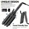 Hair Crimper 1 Inch, 3 Barrel Beach Wave Curling Iron, Foldable 25mm 3 Barrel Hair Waver, Adjustable 4 Temperature Settings Heat Up Quickly Hair Curler Curling Wand with LCD Temperature Display