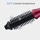 Hair Curler Brush, Folding Curling Heated Round Brush Straightener Mini Portable Travel Anti Static Dual Ionic Ceramic Thermal Styler Hair Styling Tool Hot Air Styling Brush for Volume and Soft Curls