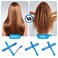 50 Pieces 0.35 Inches Perm Rod Set, Zhaoyao Perm Rods for Nature Hair, Plastic Cold Wave Rods for Short Hair, Hair Curling Rollers Heatless Perming Rods Hair Curlers Rollers with Pintail Comb