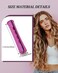 DF DUALFERV 60pcs Perm Rods for Women's Natural Hair, Purple, 0.75inch - Hair Roller Curler Perm Rods for Long Medium Small Hair - Plastic Cold Wave Rods, Hairdressing Styling Tool