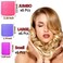 18 Pcs Hair Rollers set, Self Grip Hair Rollers for Long Medium Short Hair, 6 Jumbo 6 Large 6 Medium Heat-free Hair Curlers, Salon Hair Dressing DIY Hair Roller, Colors May Vary