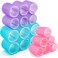 18 Pcs Hair Rollers set, Self Grip Hair Rollers for Long Medium Short Hair, 6 Jumbo 6 Large 6 Medium Heat-free Hair Curlers, Salon Hair Dressing DIY Hair Roller, Colors May Vary