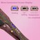 Hair Straightener Ceramic Flat Iron with Gorgeous Rhinestone Bling Crystal Diamond, 2 in 1 Hair Straightener and Curler, 60 Min Auto Shut Off, LCD Temp Display,1.6in Widen Ceramic Plates (Pink)