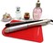 Large Heat Resistant Mat for Curling Irons, Hair Straightener, Flat Irons and Hair Styling Tools 11" x 7.5", Red