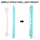 Healeved 12PCS Perm Rods Curling Rods for Short Hair Women Hair Rollers Hair Curlers Hair Perm Rods Hair Curling Tools