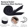 Heatless Curling Rod Headband For Long Hair Overnight Curlers to Sleep In 61" Hair Rollers Soft Cotton Velour Hair Rollers For Women Girls-Black