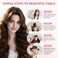 Heatless Curls Overnight Blowout Rods - 4 Pcs No-Heat Hair Curler Set-Soft Curler for Long Hair-With hat and silk scarf suitable for sleeping, mixed color box set