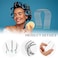 8 Pcs Hot Curler Clips Replacement Kit with Rollers Securing Pins, Fits 1.75 Inch Hot Rollers