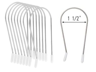 Hot Curler Clips Replacement Kit,Hot Roller Clips Replacement,Hot Roller Clips Rollers Securing Pins Fits 1 1/2"" Inch Hot Rollers Curlers(1 1/2""), White
