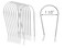 Hot Curler Clips Replacement Kit,Hot Roller Clips Replacement,Hot Roller Clips Rollers Securing Pins Fits 1 1/2"" Inch Hot Rollers Curlers(1 1/2""), White