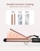 1 Inch Extra Long Barrel Curling Iron, Ceramic Tourmaline Curling Wand Professional Dual Voltage