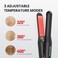 Cordless Hair Straightener, Mini Cordless Flat Iron Straightener and Curler 2 in 1, Anti-Scald &amp; 3 Adjustable Temp,Travel Size Preferred Gifts