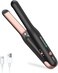 Cordless Hair Straightener, Mini Cordless Flat Iron Straightener and Curler 2 in 1, Anti-Scald &amp; 3 Adjustable Temp,Travel Size Preferred Gifts