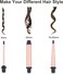 Curling Iron Wand Set, Curling Wand 3 in 1 Hair Curling Wands Interchangeable Ceramic 0.35-1.25inch Barrel Hair Curler, with Heat Resistant Glove