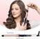 Curling Wand 19mm Professional Ceramic Hair Curling Iron with Clip for Short to Long Hair Styler Curler, Digital Display, Hair Curler Wand with Glove, Dual Voltage